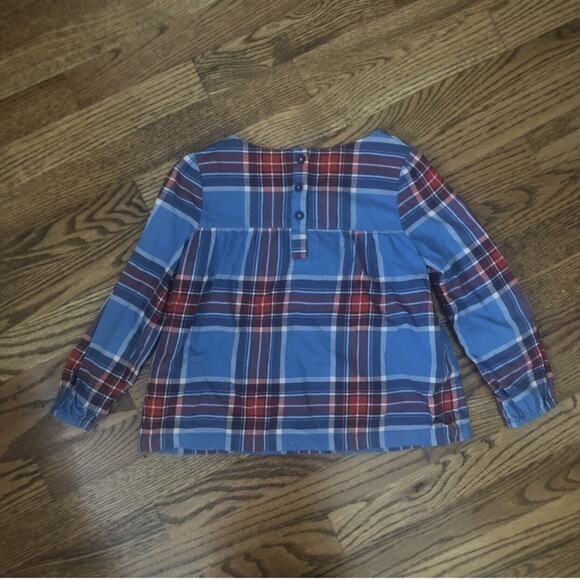 Boden (5|6y) Plaid Sequin Top - Picture 4 of 8